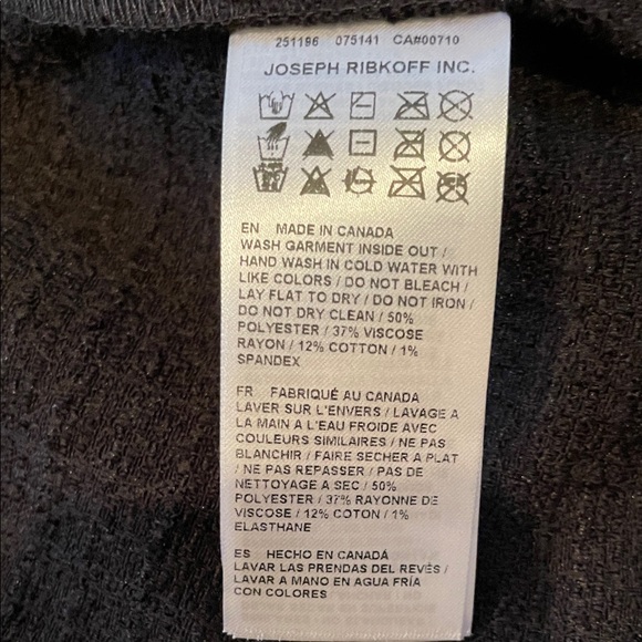 Joseph Ribkoff Black Pearl Button Jacket - Picture 5 of 5